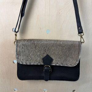 Loun Recycled Synthetic Leather Animal Print Crossbody Clutch Bag